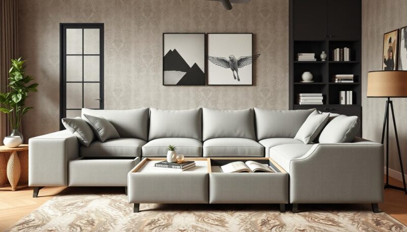 ugaona garnitura sa prostorom za odlaganje ugaona garnitura sa prostorom za odlaganje